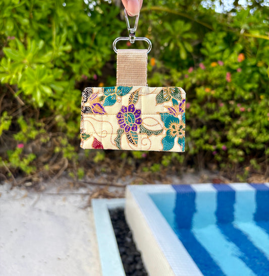 Quilted Batik Card Holder