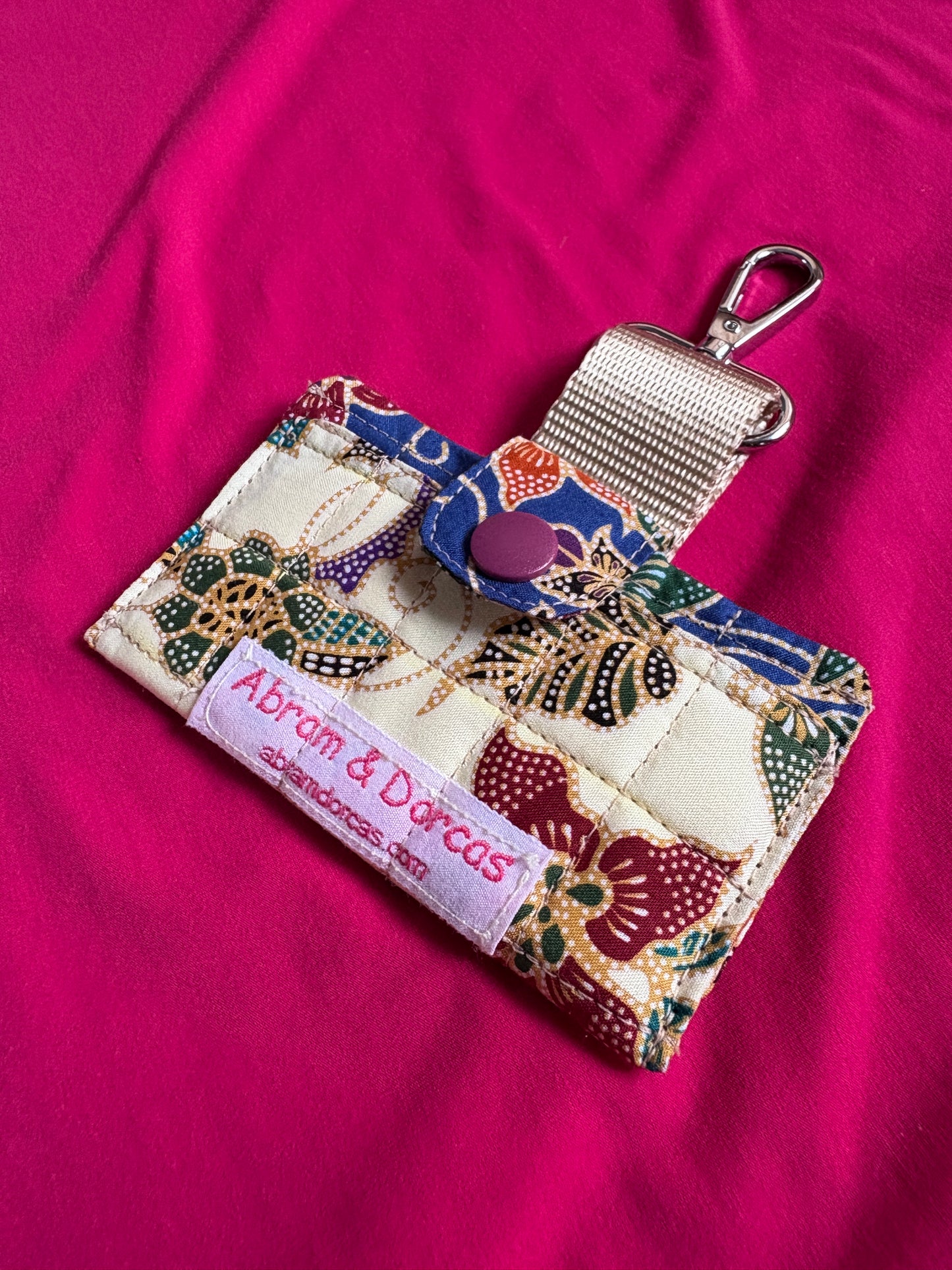 Quilted Batik Card Holder