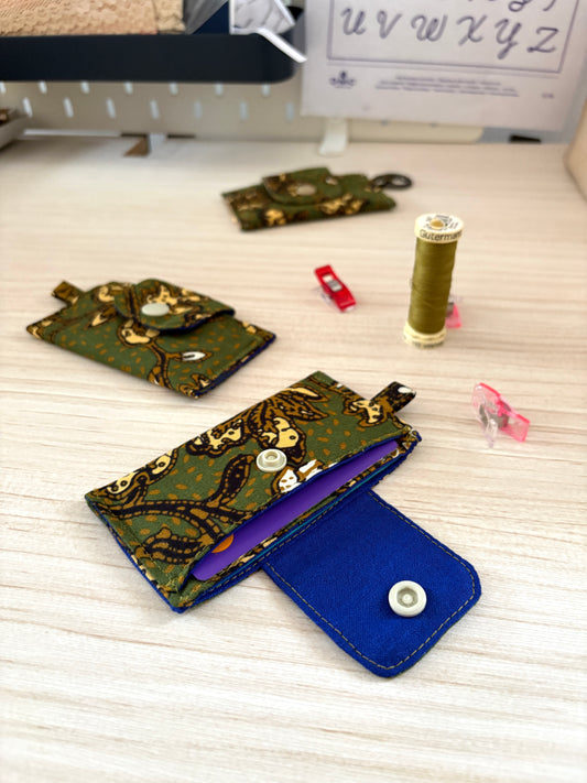 Batik Card Holder - Green