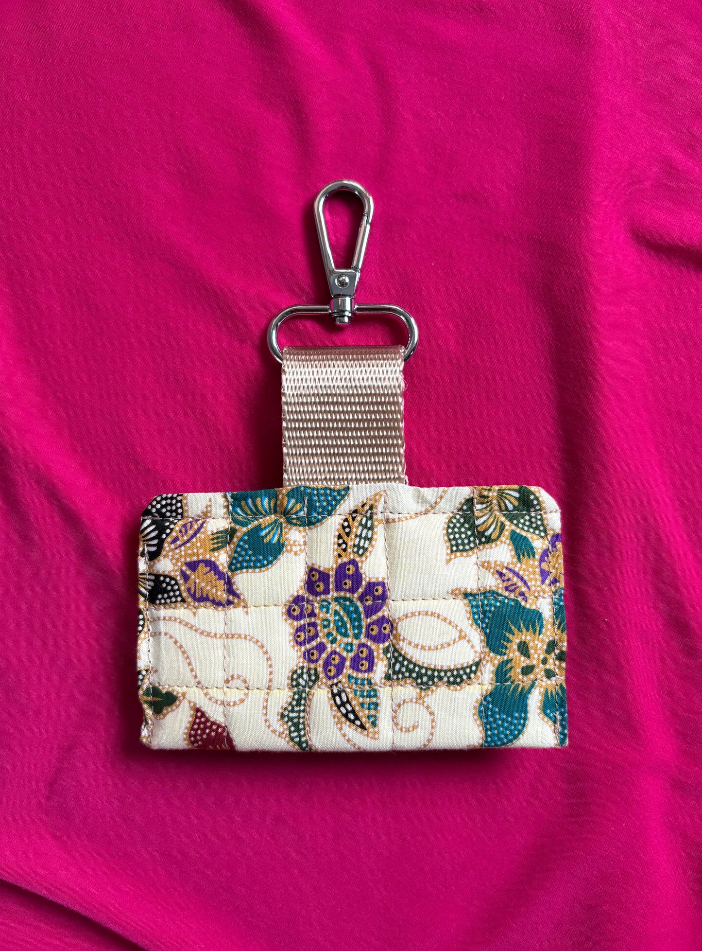 Quilted Batik Card Holder