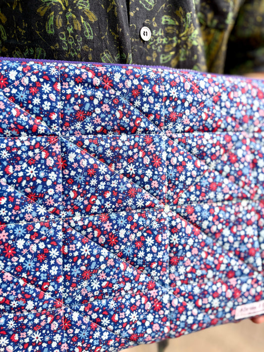 Quilted Liberty Floral iPad Pro Sleeve 13”