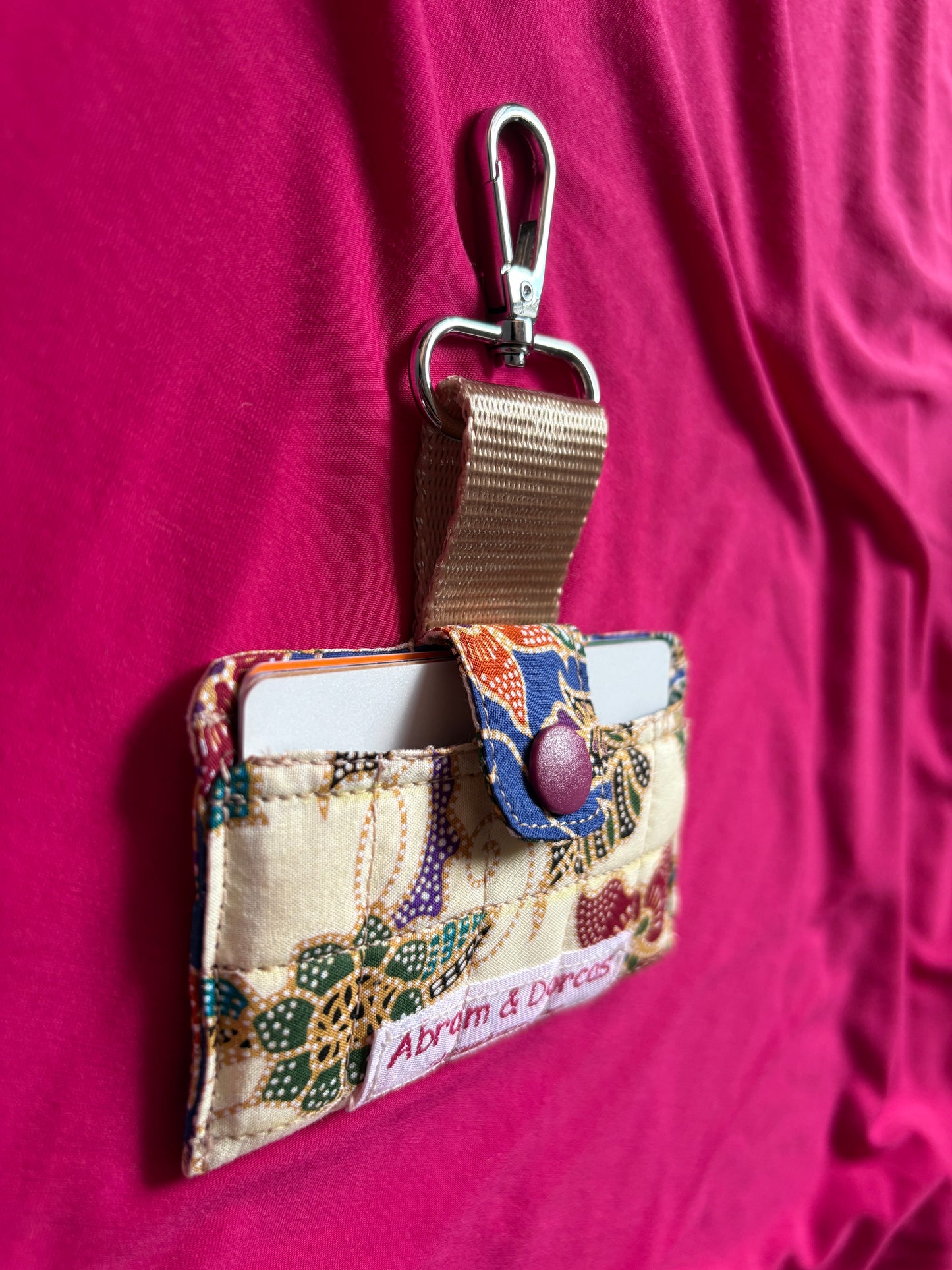 Quilted Batik Card Holder