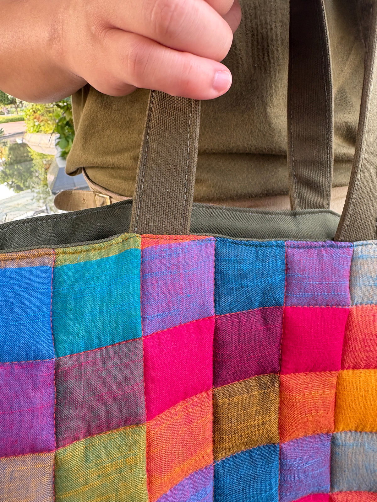 Madras Checks and Japanese Canvas Tote