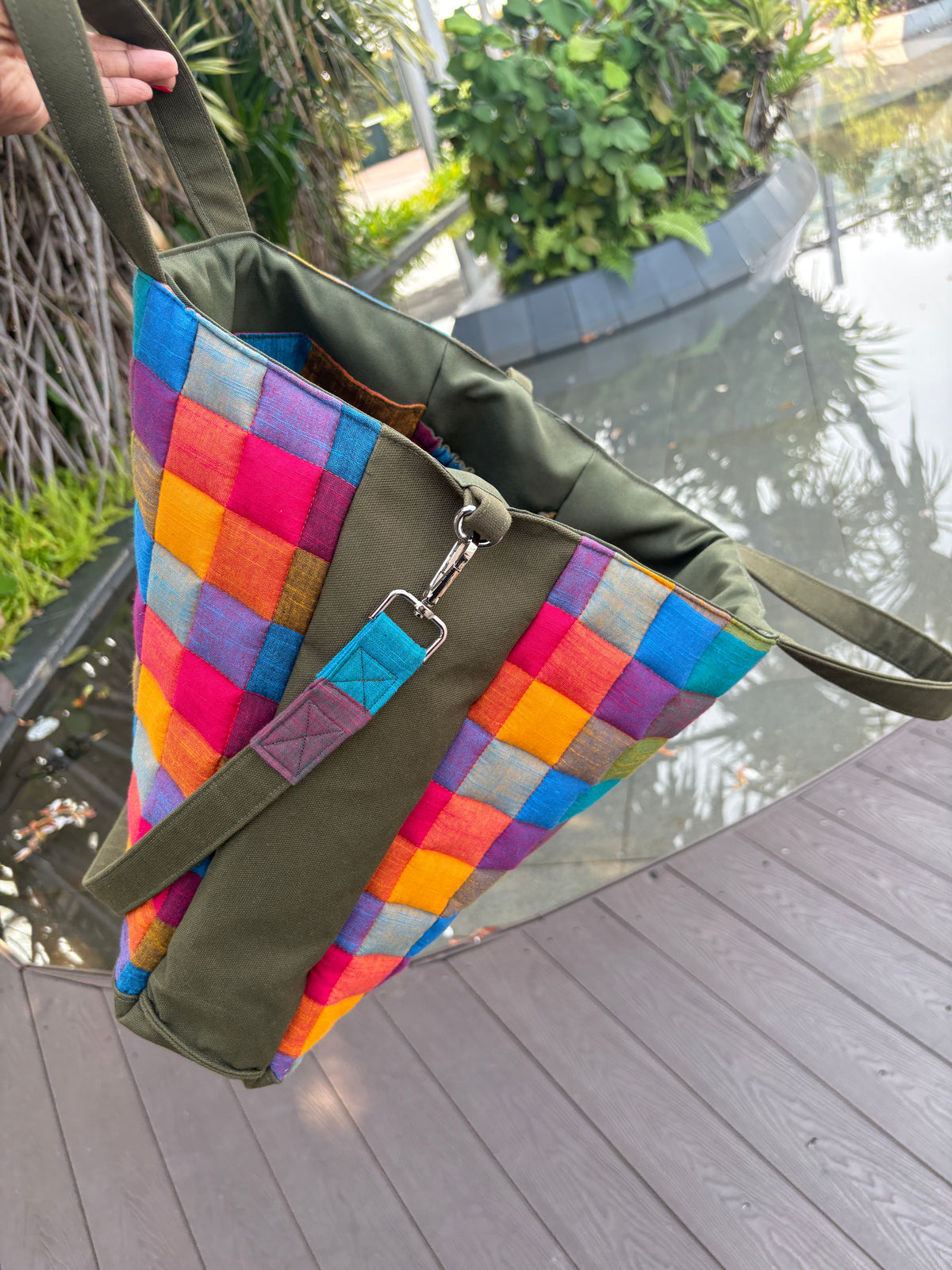 Madras Checks and Japanese Canvas Tote