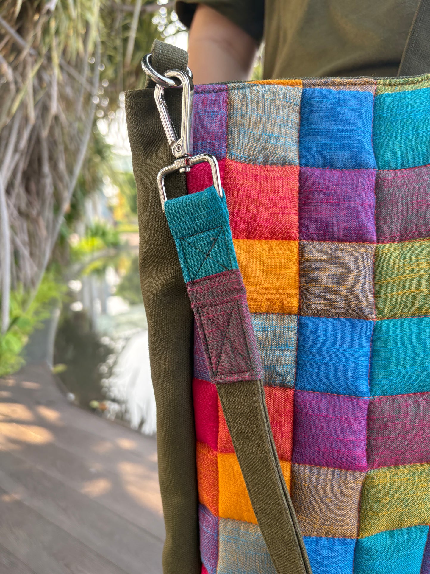 Madras Checks and Japanese Canvas Tote