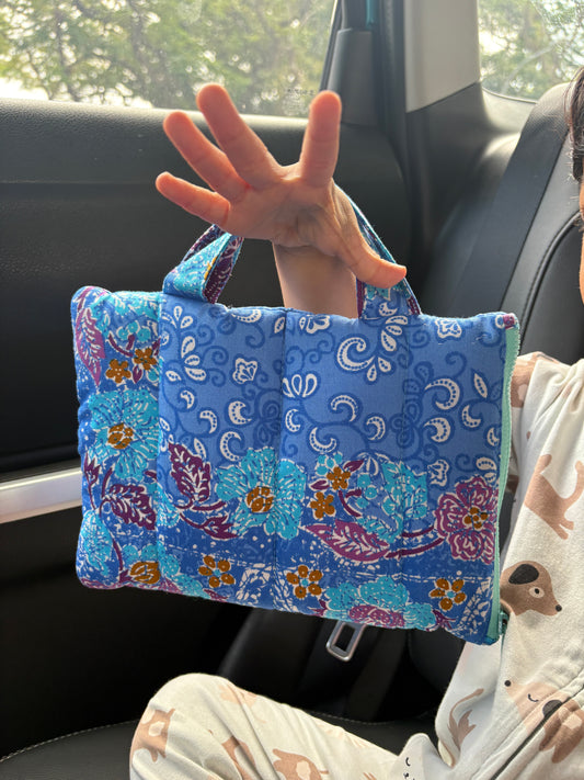 Quilted Batik Kindle Sleeve - Kindle Basic, Kobo Clara & Boox Go 6