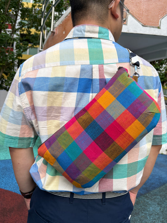 Madras Checks Multiway Bag