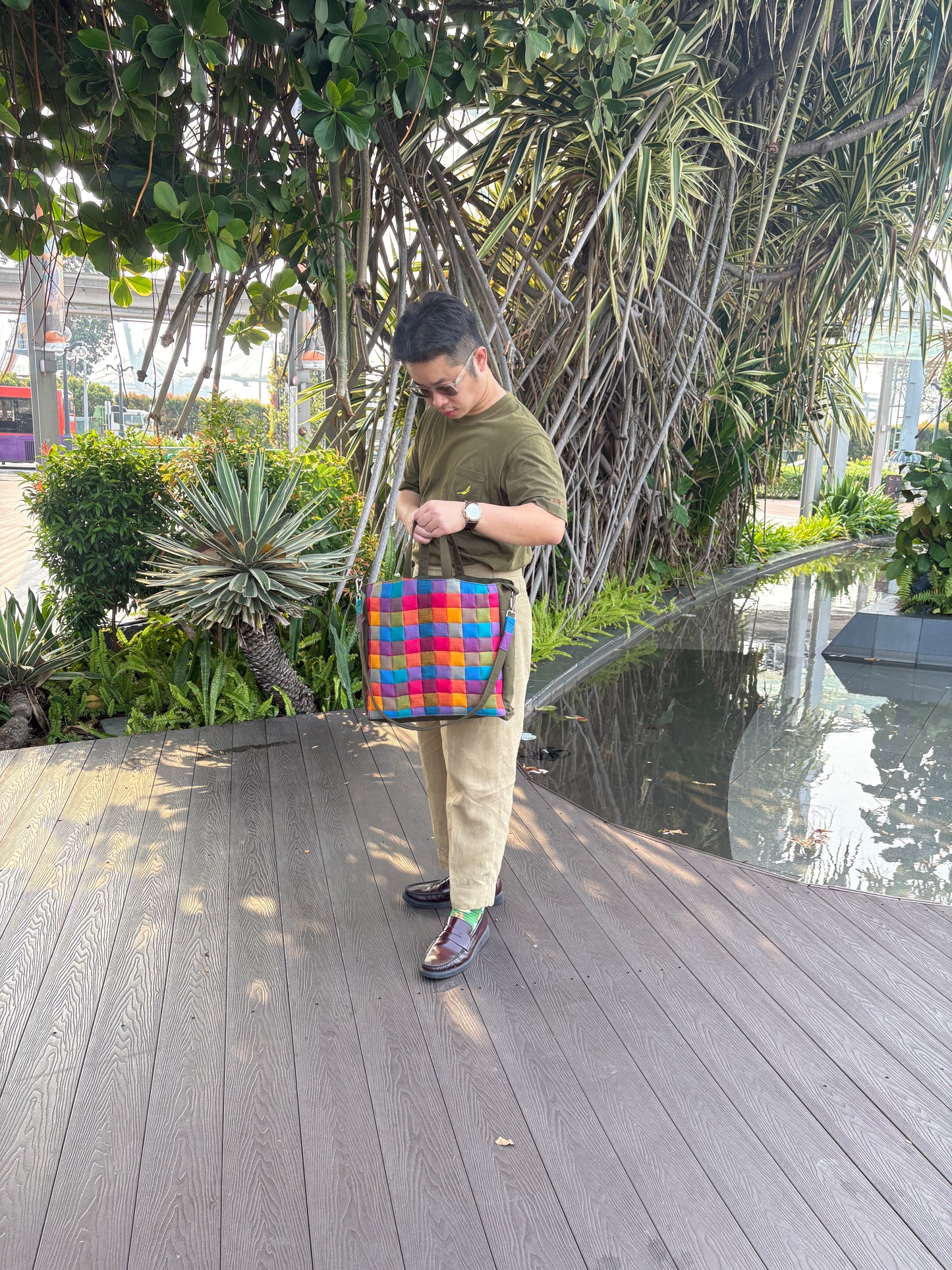 Madras Checks and Japanese Canvas Tote