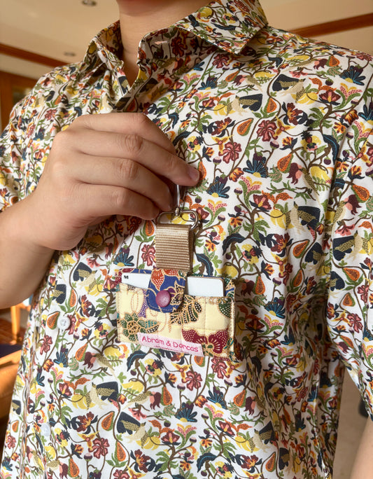 Quilted Batik Card Holder