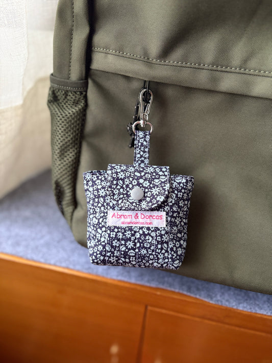 Quilted Liberty of London Bag Charm - Bloomsbury Silhouette