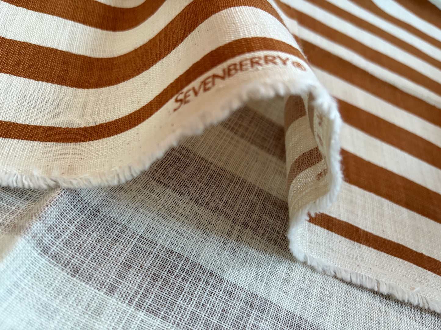 Sevenberry Striped Cotton Slub (1 m / 40")