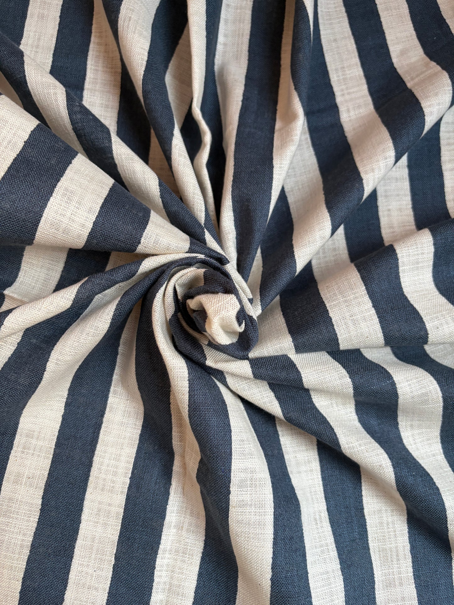 Sevenberry Striped Cotton Slub (1 m / 40")