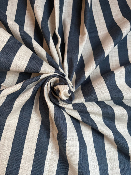 Sevenberry Striped Cotton Slub (1 m / 40")