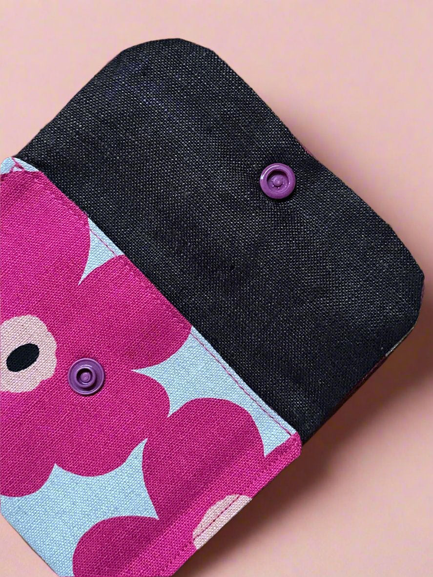 Pink Floral Card Wallet