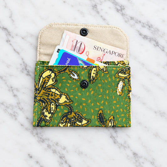 Batik Wallet - Green