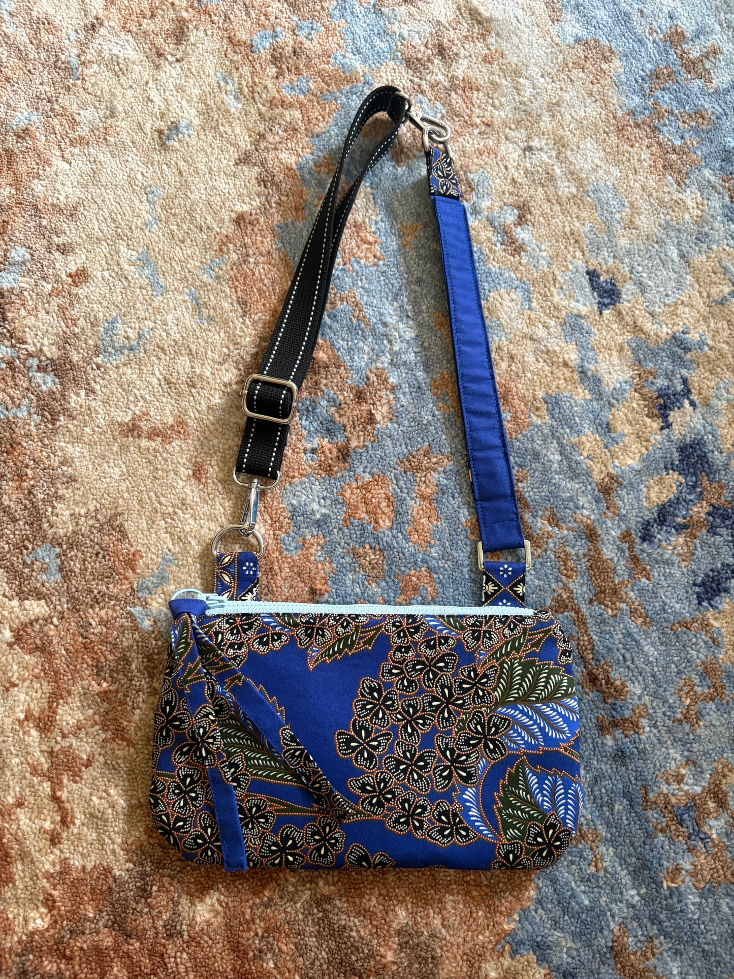 The Blue Batik Everyday Bag — Handcrafted with Kyoto Webbing