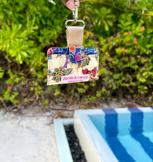 Quilted Batik Card Holder