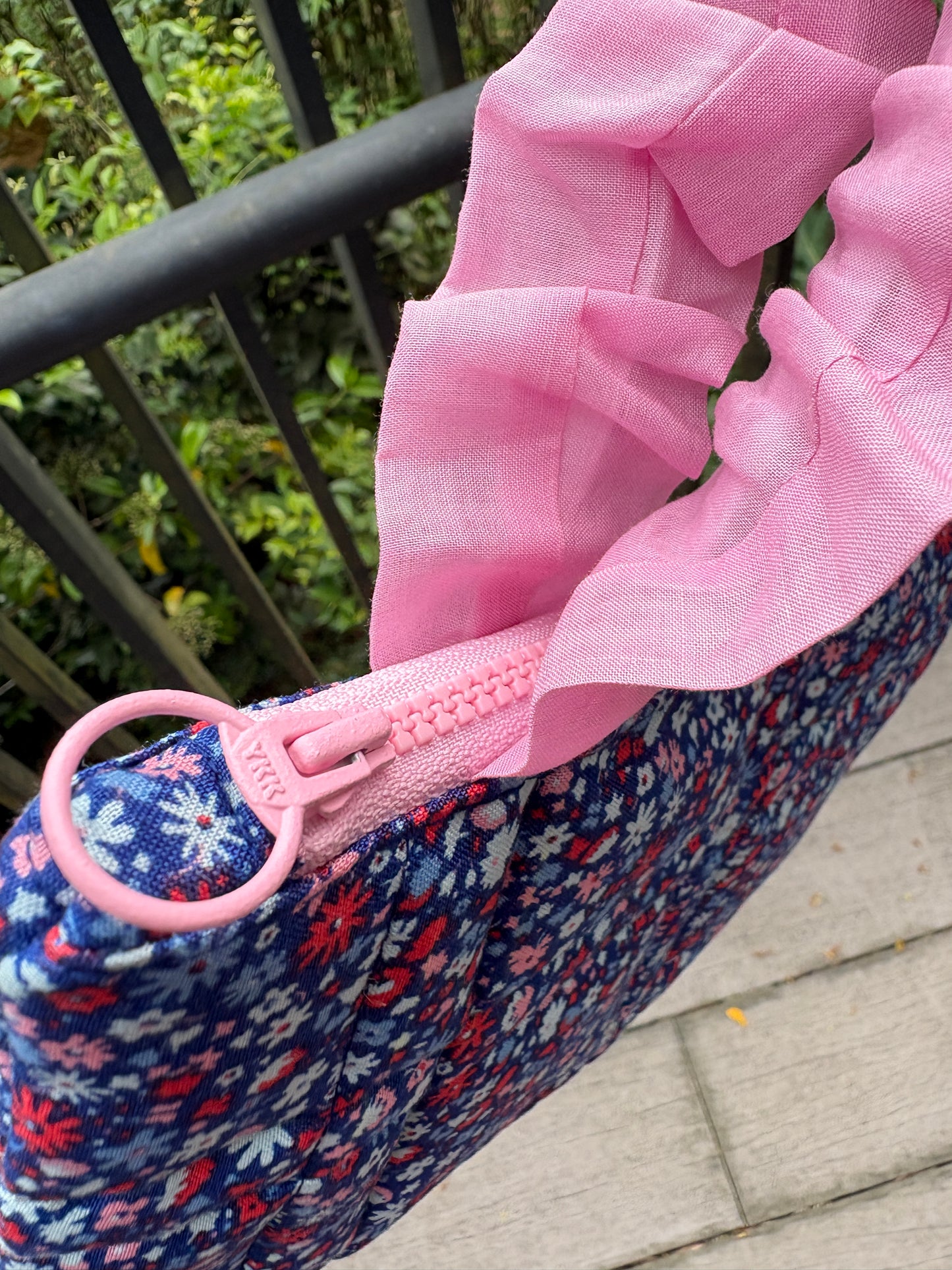 Liberty of London Clutch Handbag with Ruffle Handles