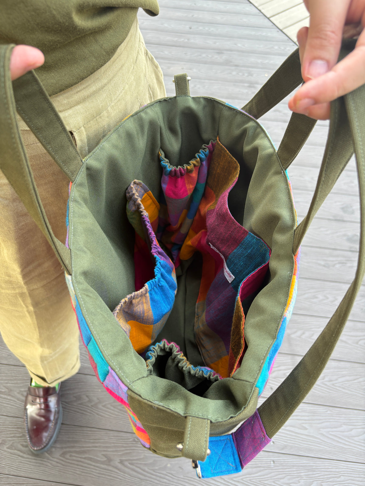 Madras Checks and Japanese Canvas Tote