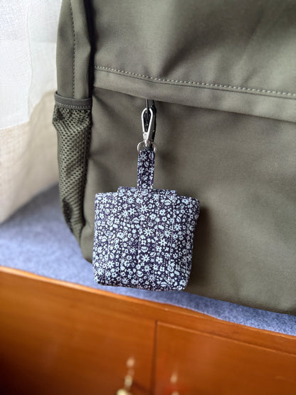Quilted Liberty of London Bag Charm - Bloomsbury Silhouette