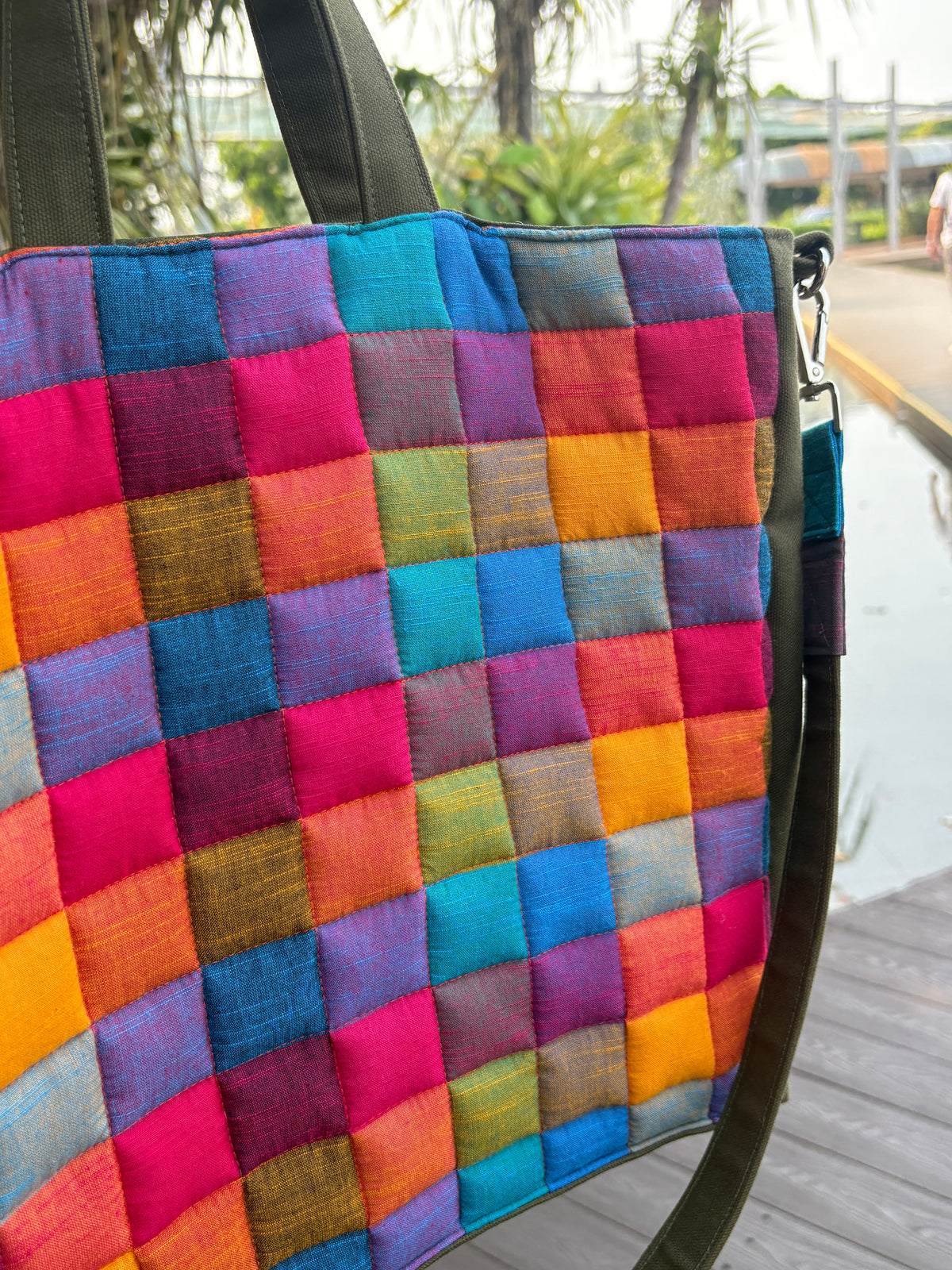 Madras Checks and Japanese Canvas Tote