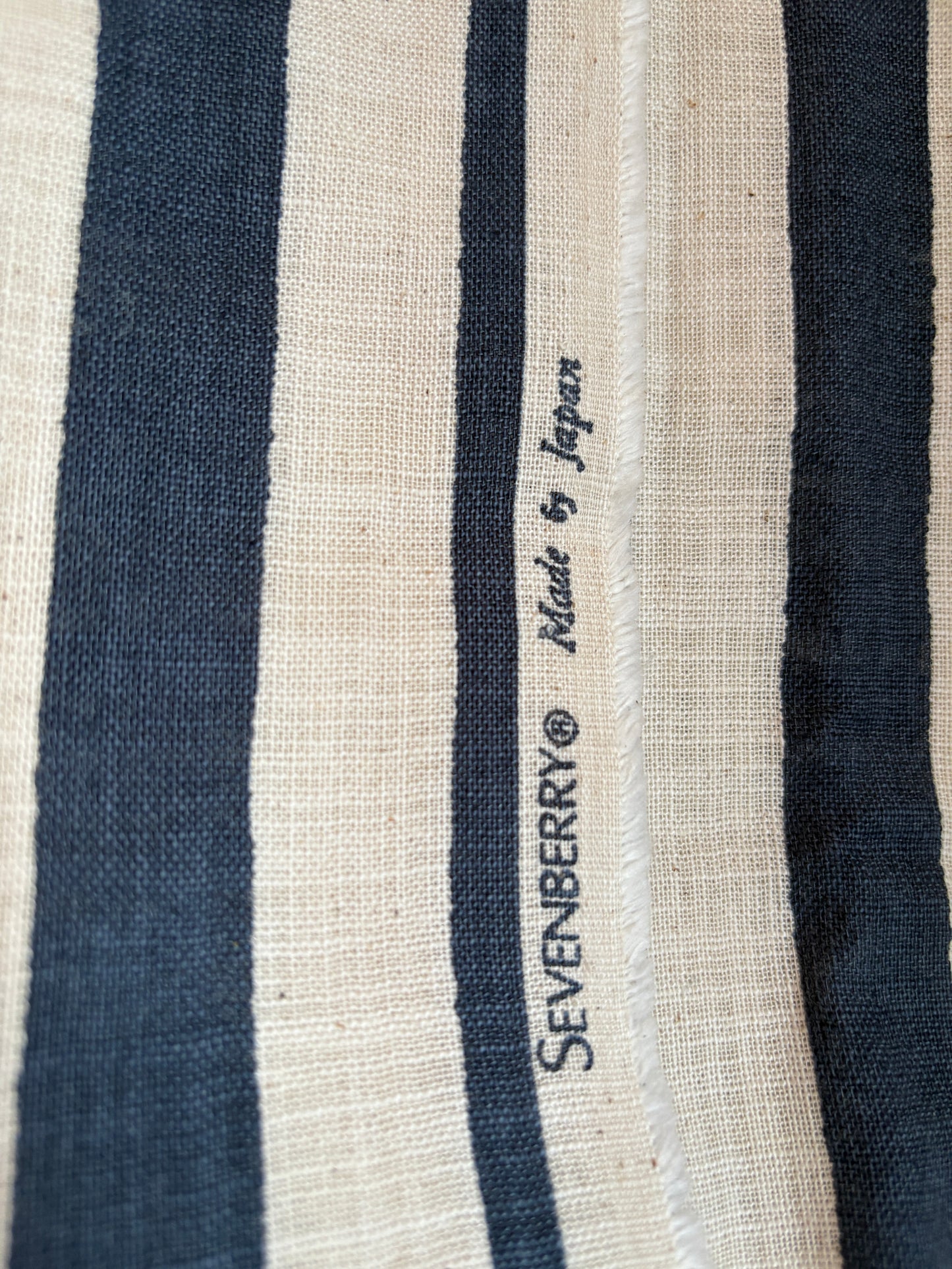 Sevenberry Striped Cotton Slub (1 m / 40")
