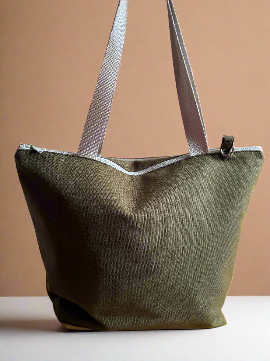 Canvas Long Handle Tote (Large)