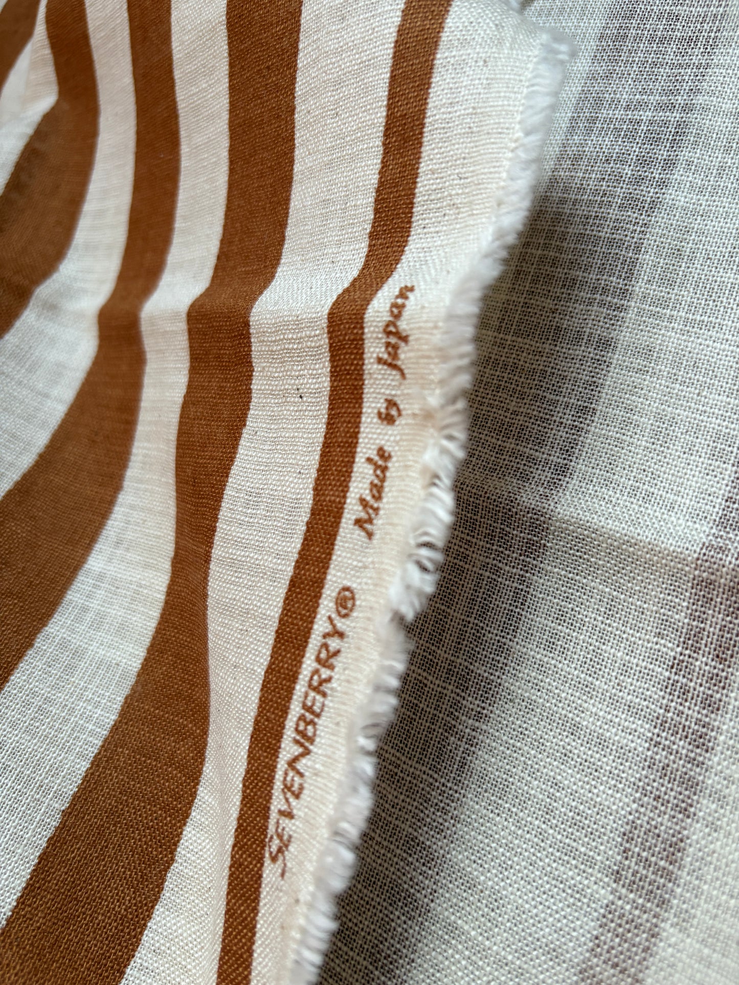 Sevenberry Striped Cotton Slub (1 m / 40")