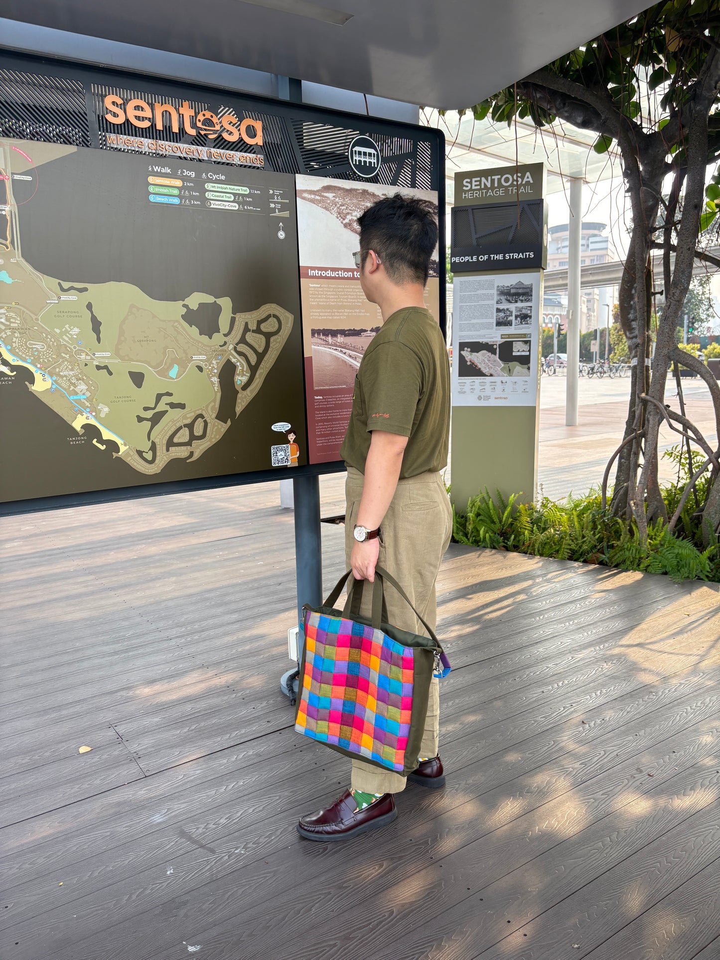 Madras Checks and Japanese Canvas Tote