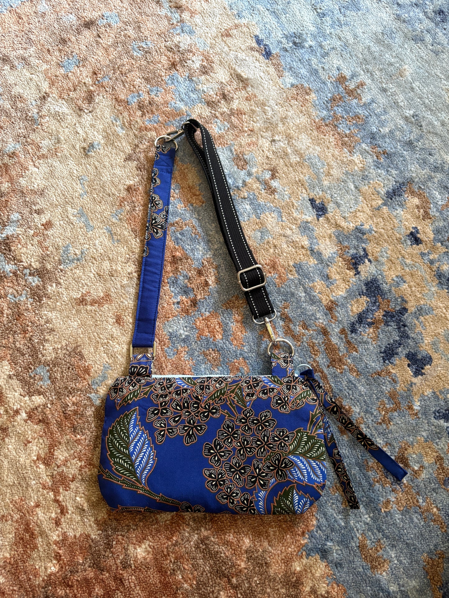 The Blue Batik Everyday Bag — Handcrafted with Kyoto Webbing
